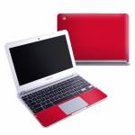 Solid State Red Samsung Chromebook 1 Skin