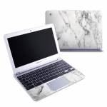 White Marble Samsung Chromebook 1 Skin