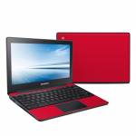 Solid State Red Samsung Chromebook 2 Skin