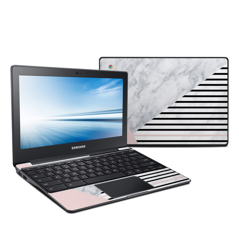 Samsung Chromebook 2 Skin design of White, Line, Architecture, Stairs, Parallel, with gray, black, white, pink colors
