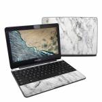 White Marble Samsung Chromebook 3 Skin