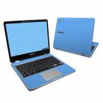 Solid State Blue Samsung Chromebook Plus 2017 Skin