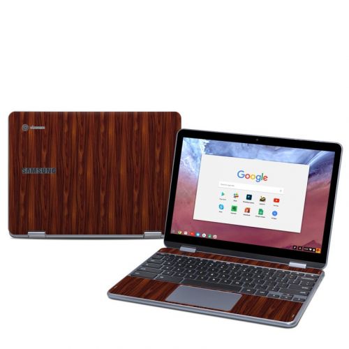 Dark Rosewood Samsung Chromebook Plus 2018 Skin