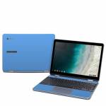 Solid State Blue Samsung Chromebook Plus 2019 Skin