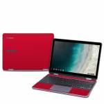 Solid State Red Samsung Chromebook Plus 2019 Skin
