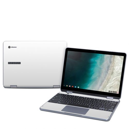 Solid State White Samsung Chromebook Plus 2019 Skin