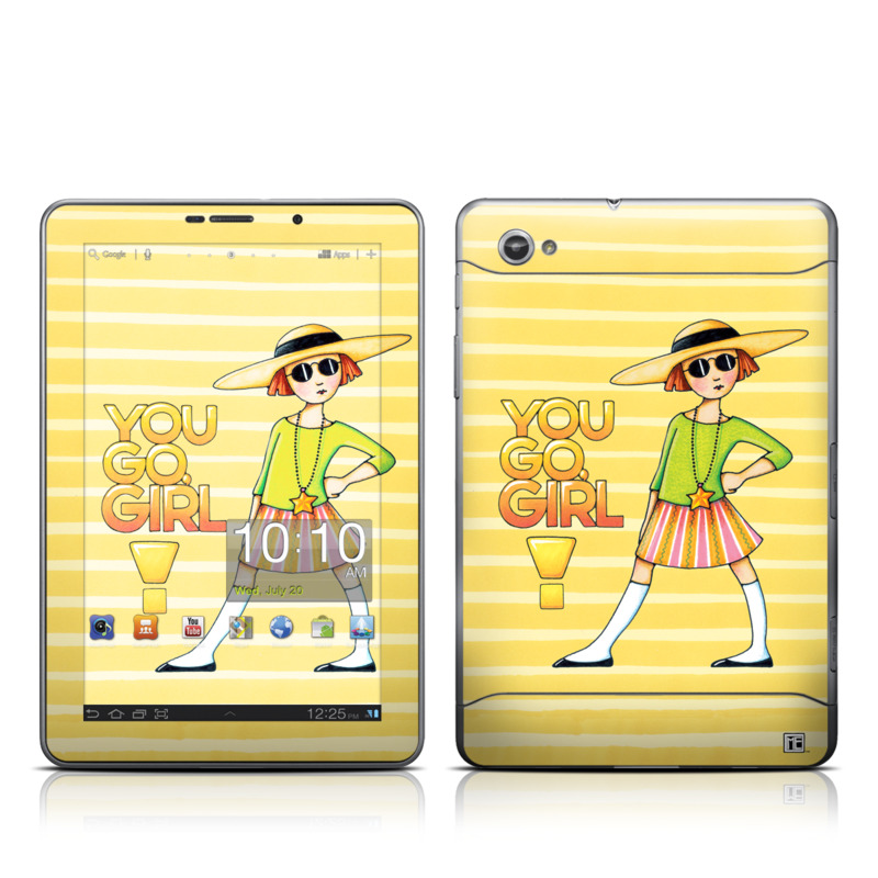 Samsung Galaxy Tab 7.7 Skin design of Cartoon, Illustration, Clip art, Art, with orange, pink, yellow, green, gray, black colors