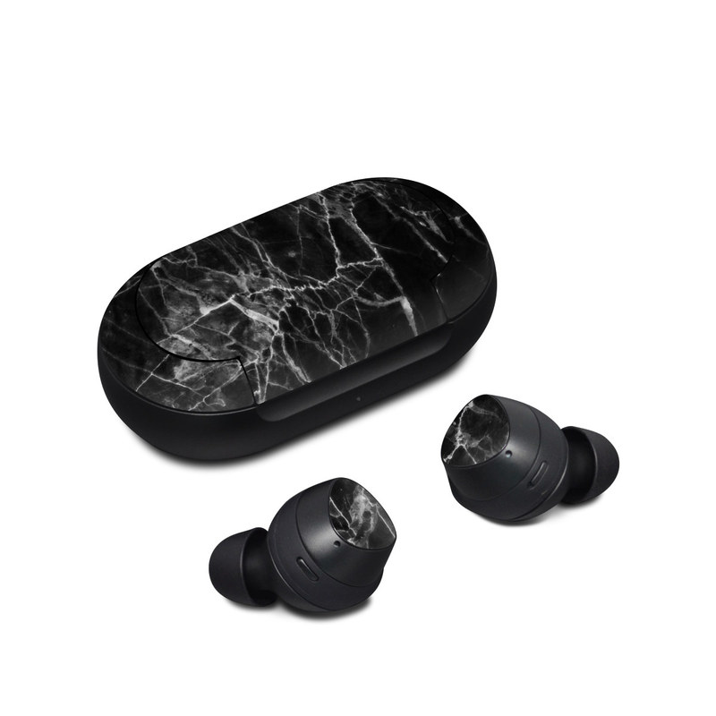 Samsung Galaxy Buds Skin design of Black, White, Nature, Black-and-white, Monochrome photography, Branch, Atmosphere, Atmospheric phenomenon, Tree, Sky, with black, white colors