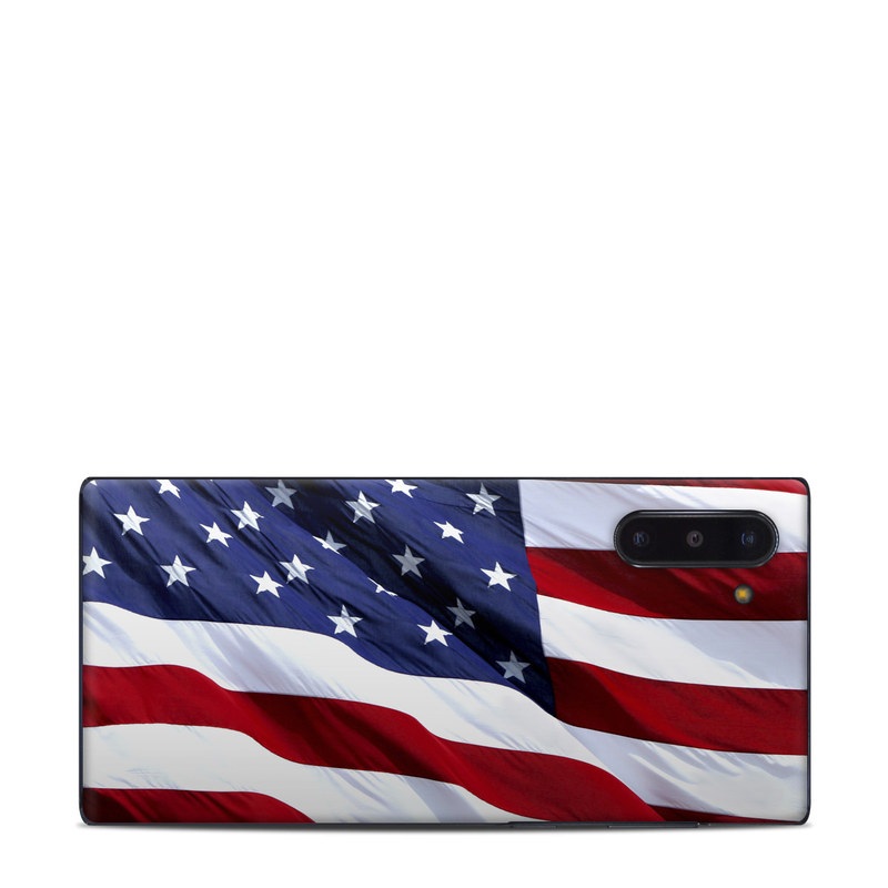 Samsung Galaxy Note 10 Skin design of Flag, Flag of the united states, Flag Day (USA), Veterans day, Memorial day, Holiday, Independence day, Event, with red, blue, white colors