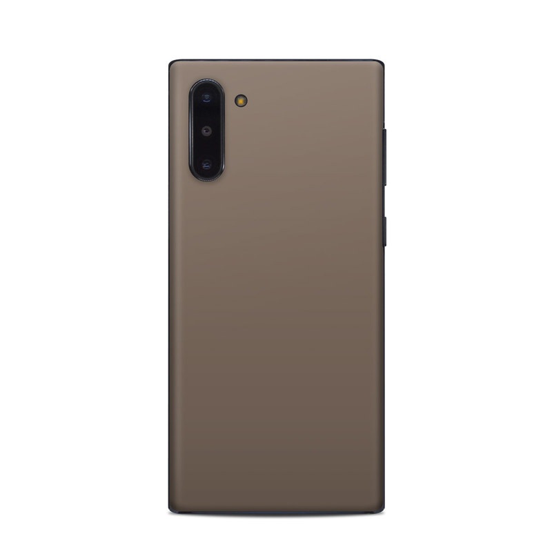 Samsung Galaxy Note 10 Skin design of Brown, Text, Beige, Material property, Font, with brown colors