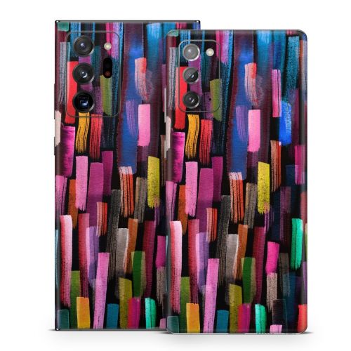 Colorful Brushstrokes Black Samsung Galaxy Note 20 Series Skin