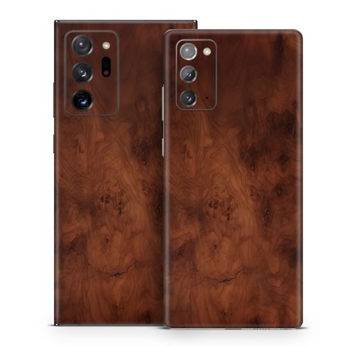 Dark Burlwood Samsung Galaxy Note 20 Series Skin