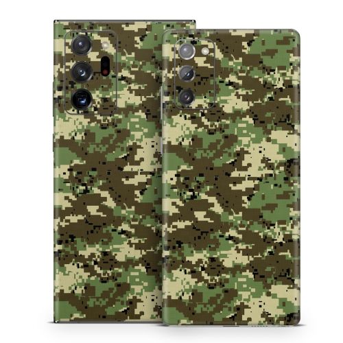 Digital Woodland Camo Samsung Galaxy Note 20 Series Skin
