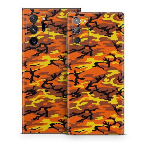 Orange Camo Samsung Galaxy Note 20 Series Skin