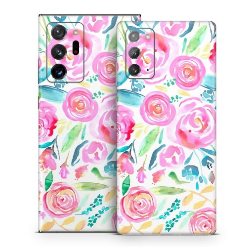 Watercolor Roses Samsung Galaxy Note 20 Series Skin