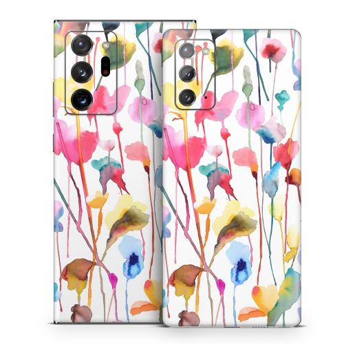 Watercolor Wild Flowers Samsung Galaxy Note 20 Series Skin