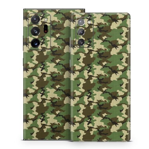 Woodland Camo Samsung Galaxy Note 20 Series Skin