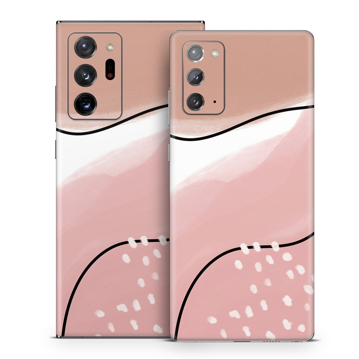 Samsung Galaxy Note 20 Series Skin design of Skin, Pink, Nose, Peach, Shoulder, Lip, Neck, Line, Joint, Ear, Footwear, Material Property, Clip Art, Graphics, Illustration, with white, pink, brown, black colors