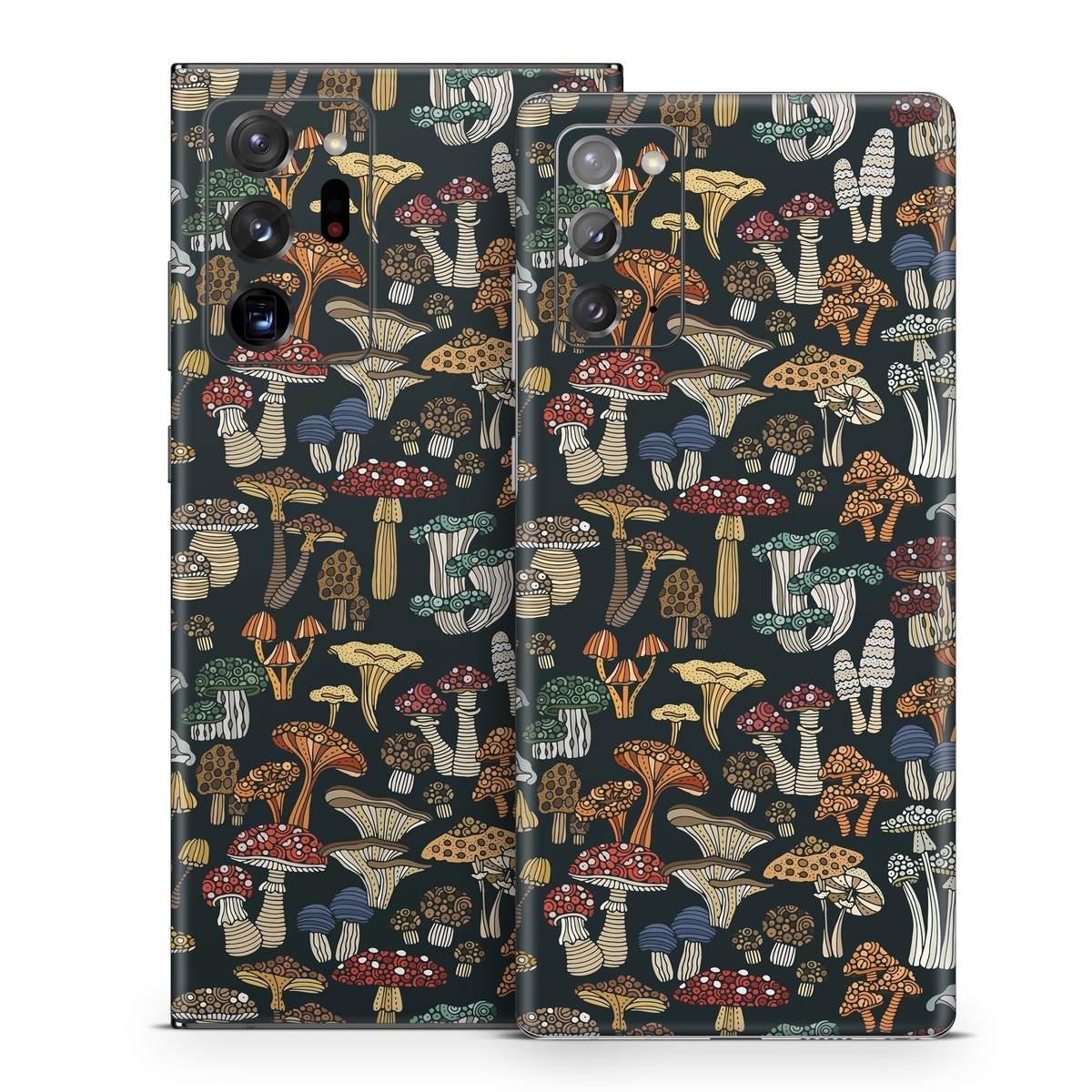 Samsung Galaxy Note 20 Series Skin design of Brown, Textile, Sleeve, Art, Font, Pattern, Collage, Painting, Illustration, Event, with black, white, blue, red, yellow, orange colors