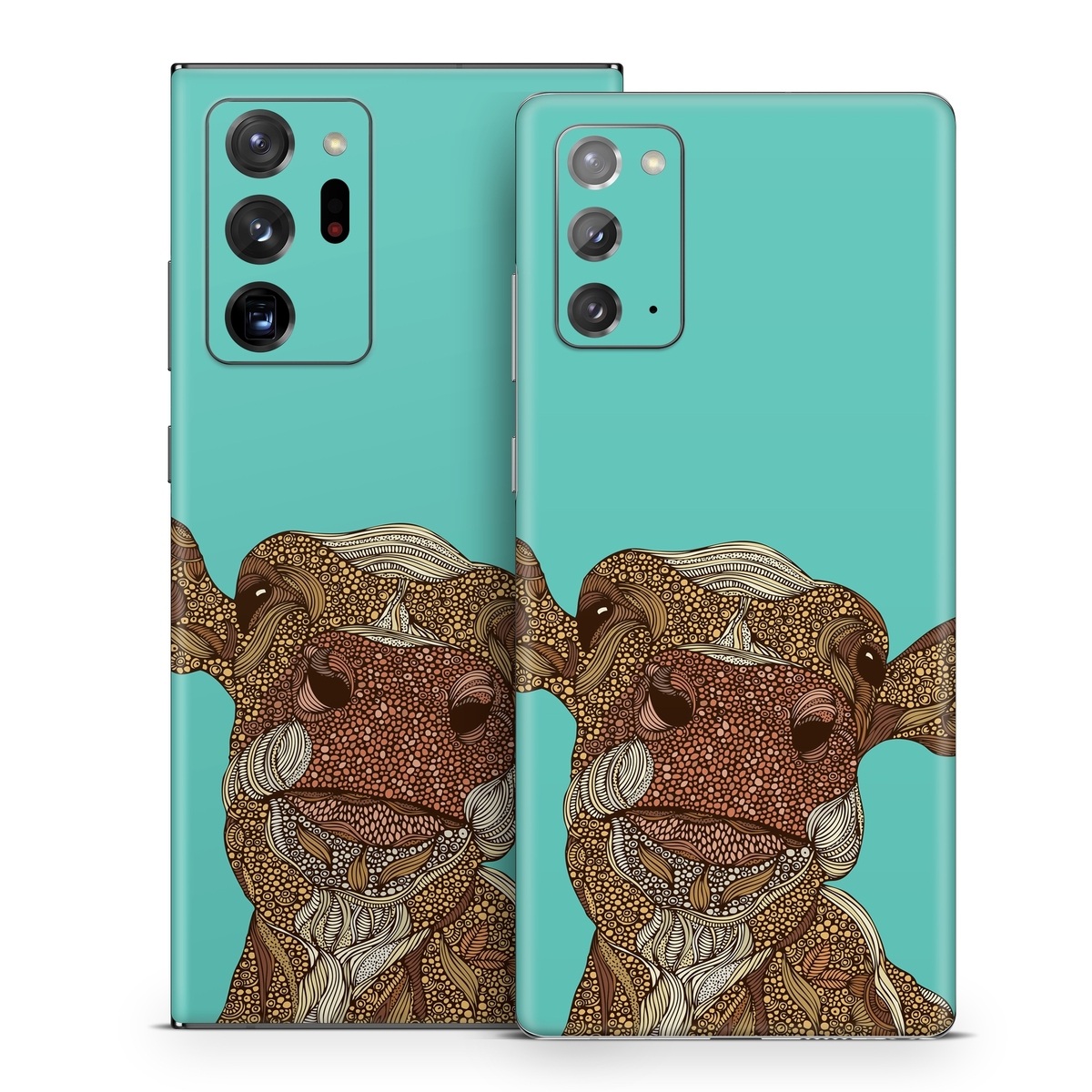 Samsung Galaxy Note 20 Series Skin design of Head, Illustration, Art, Fictional character, with brown, green colors