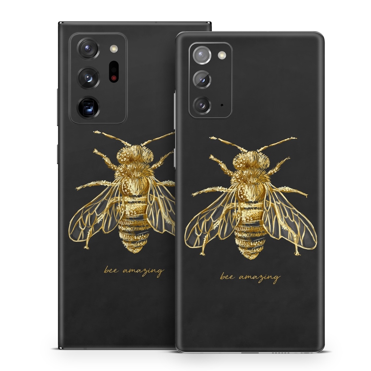 Samsung Galaxy Note 20 Series Skin design of Insect, Invertebrate, Membrane-winged insect, Arthropod, Pest, Net-winged insects, Bee, Cicada, Macro photography, Pollinator, with black, yellow, white colors