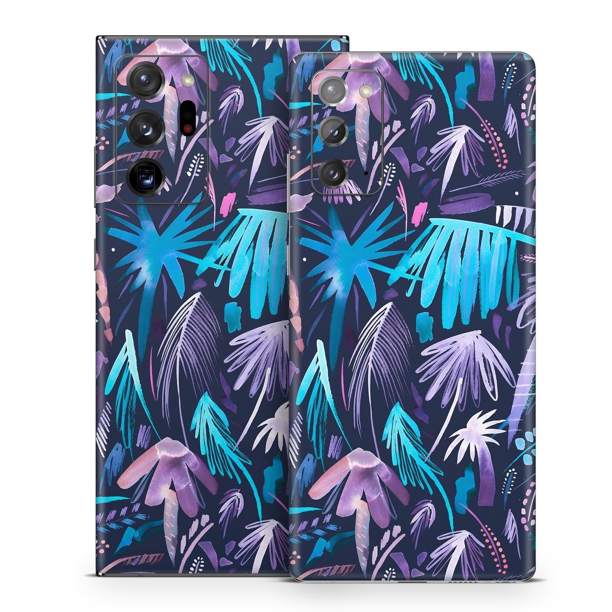 Samsung Galaxy Note 20 Series Skin design of Purple, Blue, Graffiti, Pattern, Psychedelic art, Art, Violet, Lilac, Design, Electric blue, with blue, purple, black, white, pink colors
