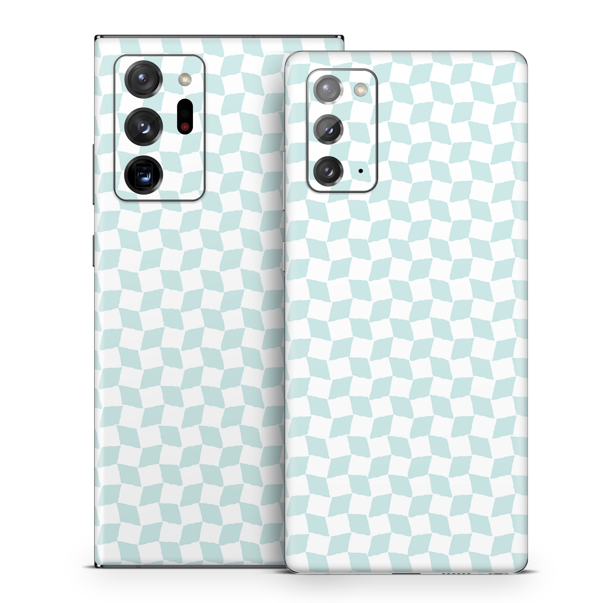 Samsung Galaxy Note 20 Series Skin design of Blue, Azure, Art, Font, Aqua, Rectangle, Floor, Flooring, Material property, Symmetry, with white, blue colors