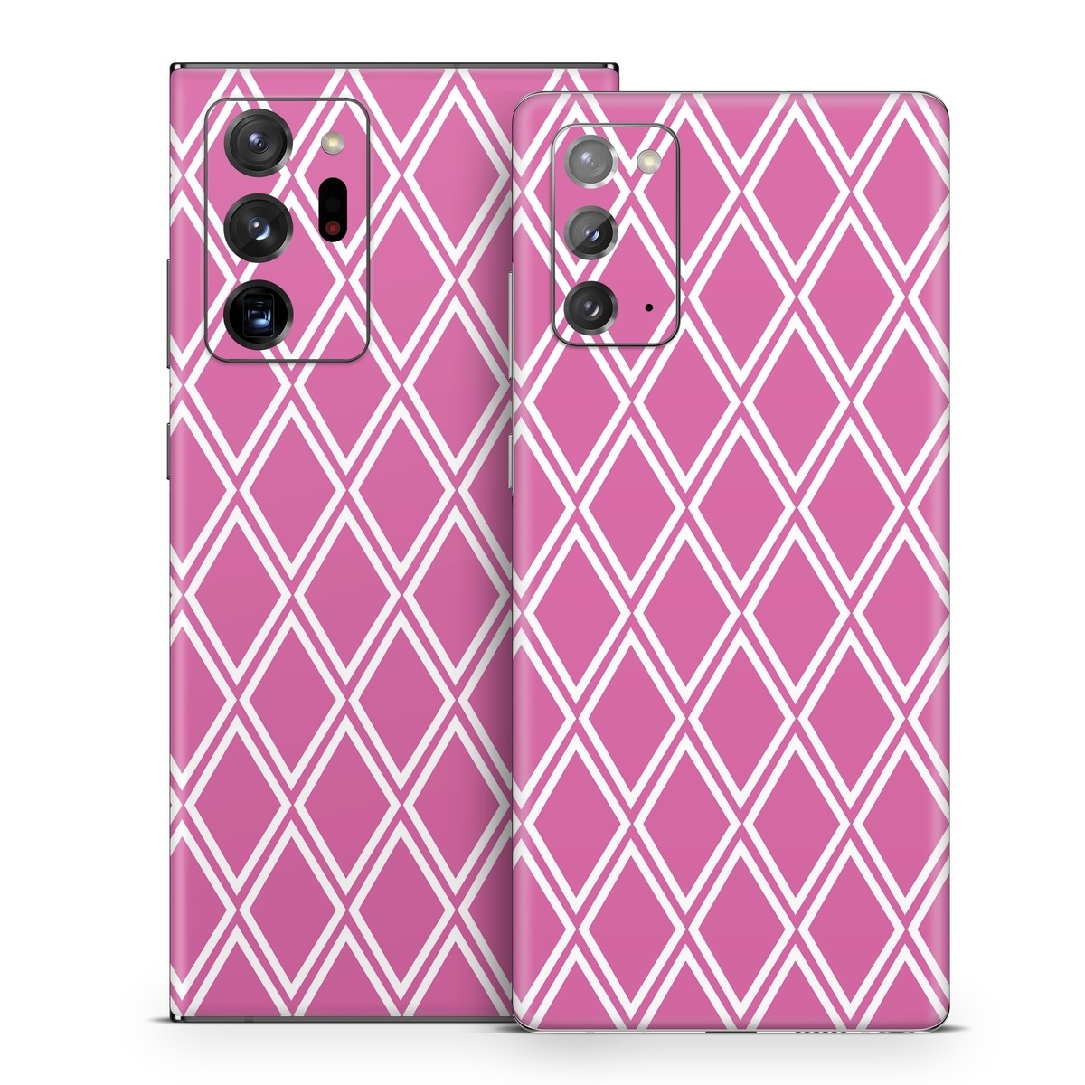 Samsung Galaxy Note 20 Series Skin design of Pink, Rectangle, Font, Material property, Magenta, Symmetry, Parallel, Pattern, Peach, Circle, with pink, white colors