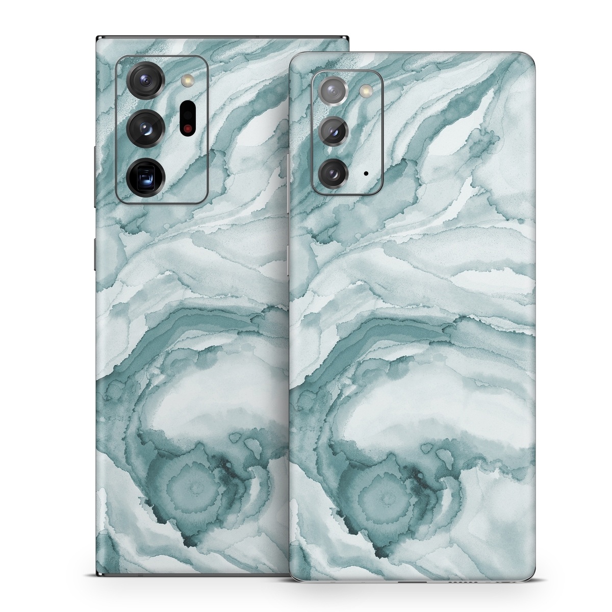 Samsung Galaxy Note 20 Series Skin design of Liquid, Fluid, Snow, Polar ice cap, Ice cap, Aqua, Melting, Glacial landform, Arctic ocean, Pattern, with blue, gray, white colors