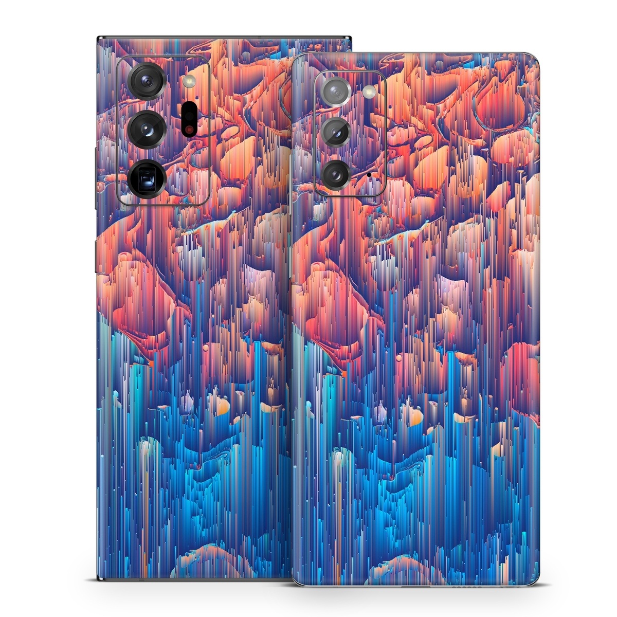 Samsung Galaxy Note 20 Series Skin design of Blue, Turquoise, Formation, Sky, Design, City, Geology, Photography, Stock photography, Landscape, with blue, yellow, orange, red, pink colors