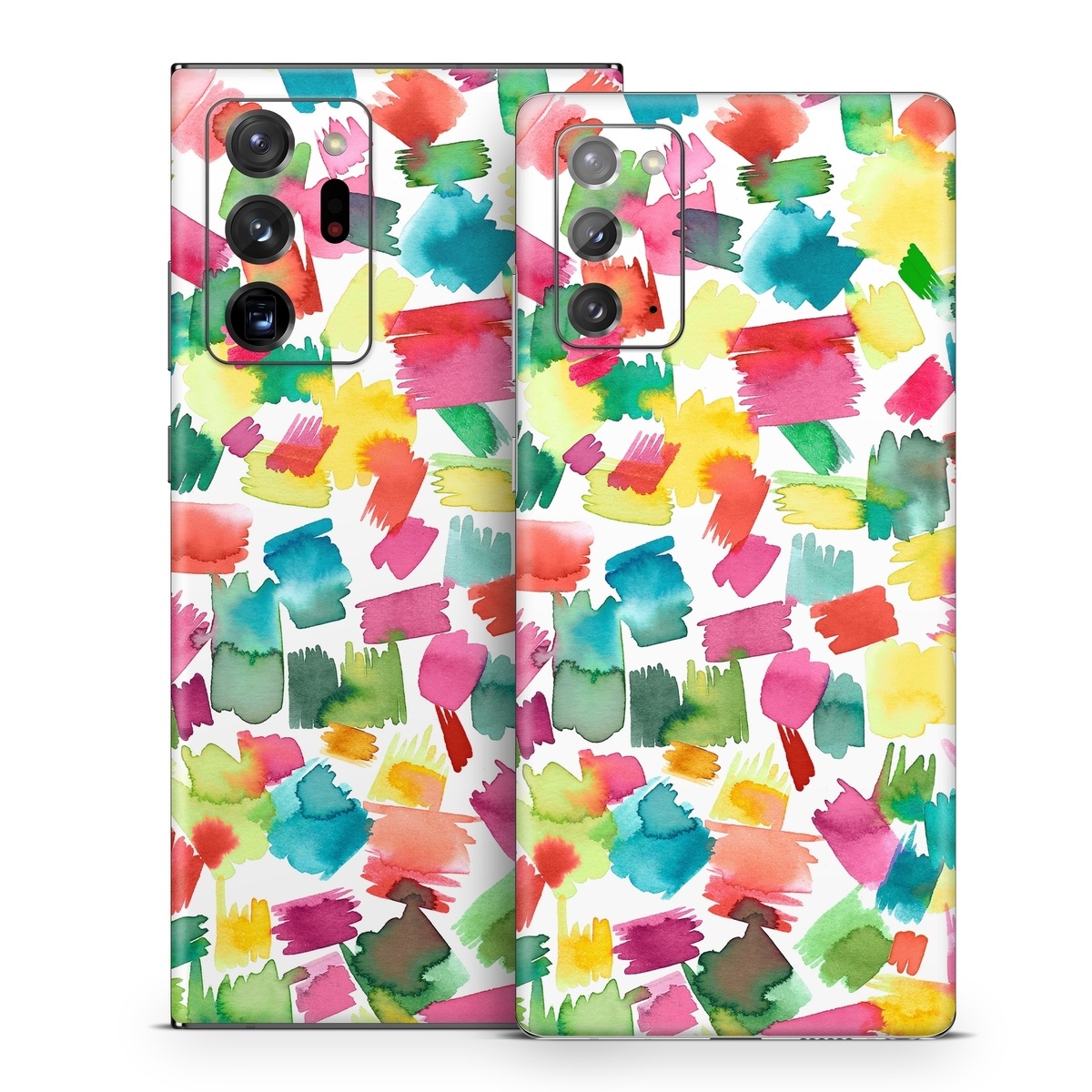 Samsung Galaxy Note 20 Series Skin design of Colorfulness, Rectangle, Pattern, Art, Creative arts, Font, Circle, Tints and shades, Symmetry, Magenta, with white, red, pink, yellow, orange, green, blue colors