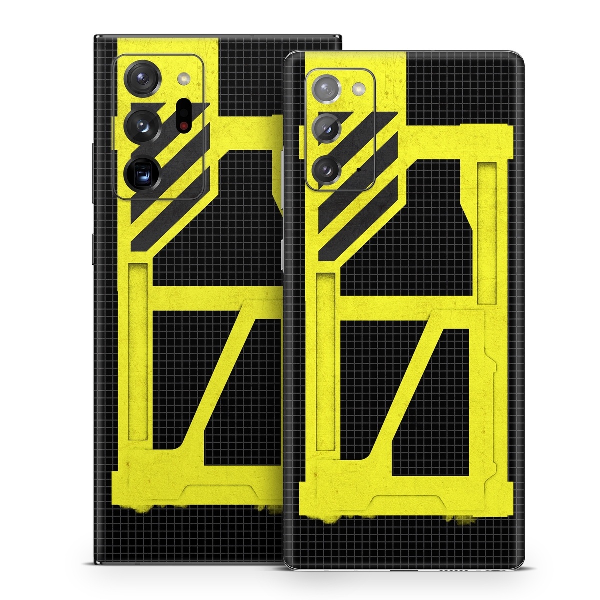 Samsung Galaxy Note 20 Series Skin design of Yellow, Green, Font, Pattern, Graphic design, with black, yellow, gray, blue, green colors