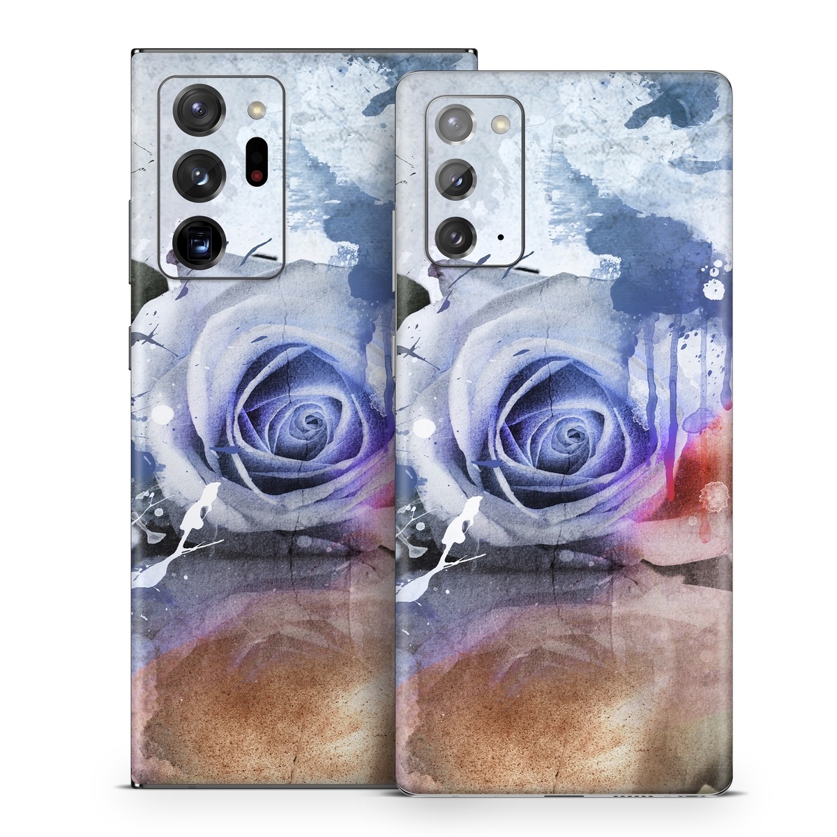 Samsung Galaxy Note 20 Series Skin design of Watercolor paint, Painting, Illustration, Graphic design, Art, Paint, Visual arts, Design, Acrylic paint, Graphics, with red, white, black, orange, pink colors