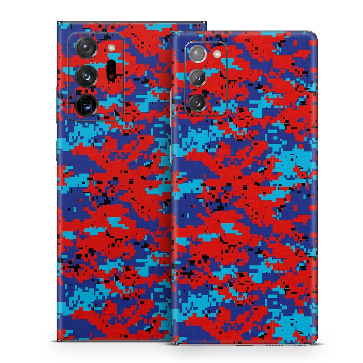 Samsung Galaxy Note 20 Series Skin design of Blue, Red, Pattern, Textile, Electric blue, with blue, red colors
