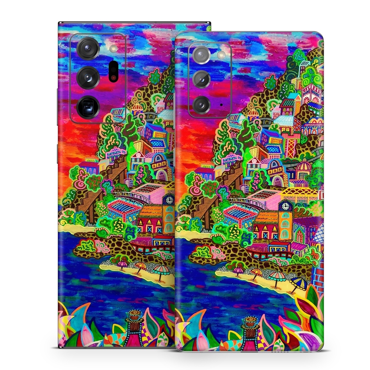 Samsung Galaxy Note 20 Series Skin design of Art, Modern art, Visual arts, Painting, with red, blue, yellow, purple, white, green, orange colors