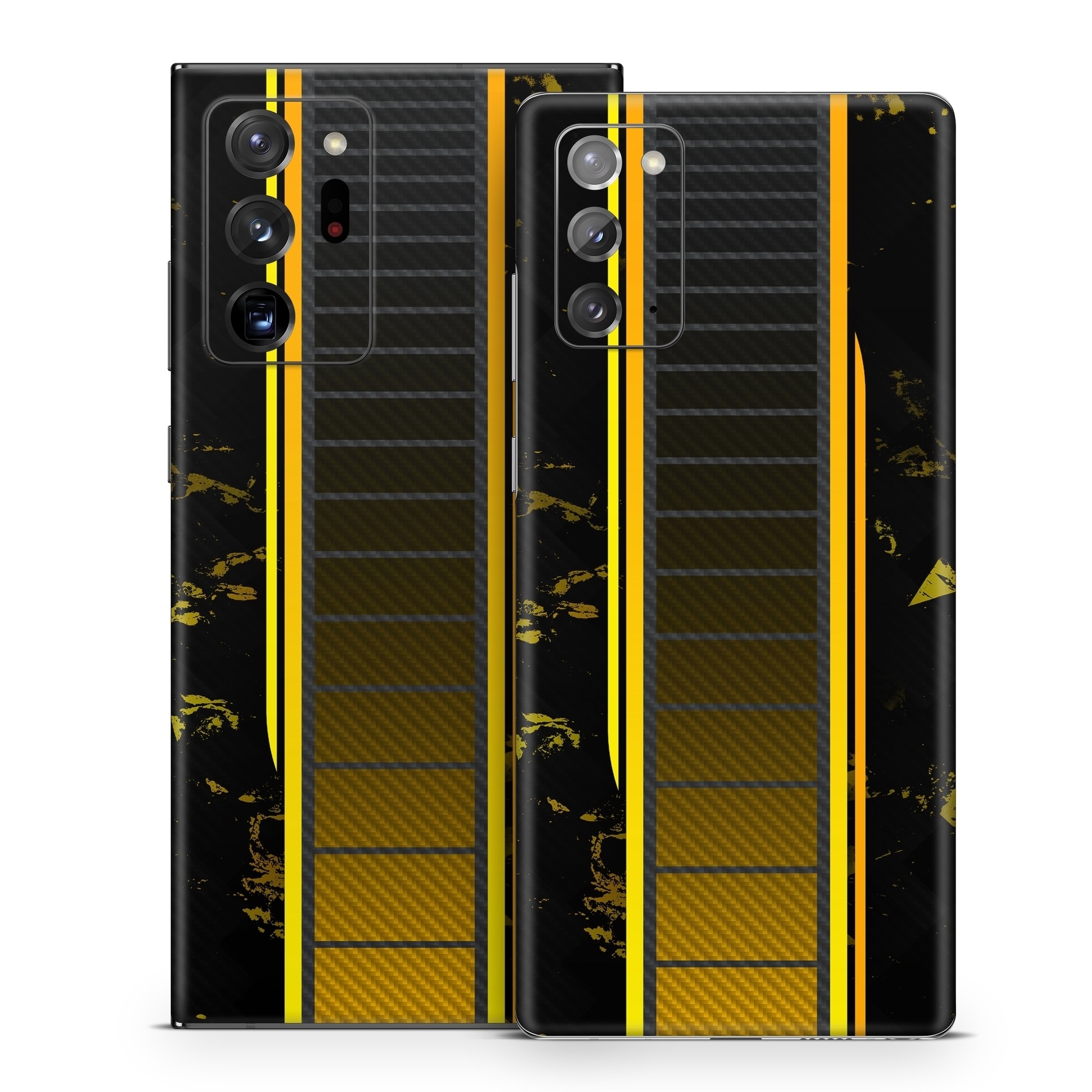 Samsung Galaxy Note 20 Series Skin design of Yellow, Plant, Font, Symmetry, Terrestrial plant, Tower block, Parallel, Pattern, Tints and shades, Rectangle, with black, yellow, gray, orange colors