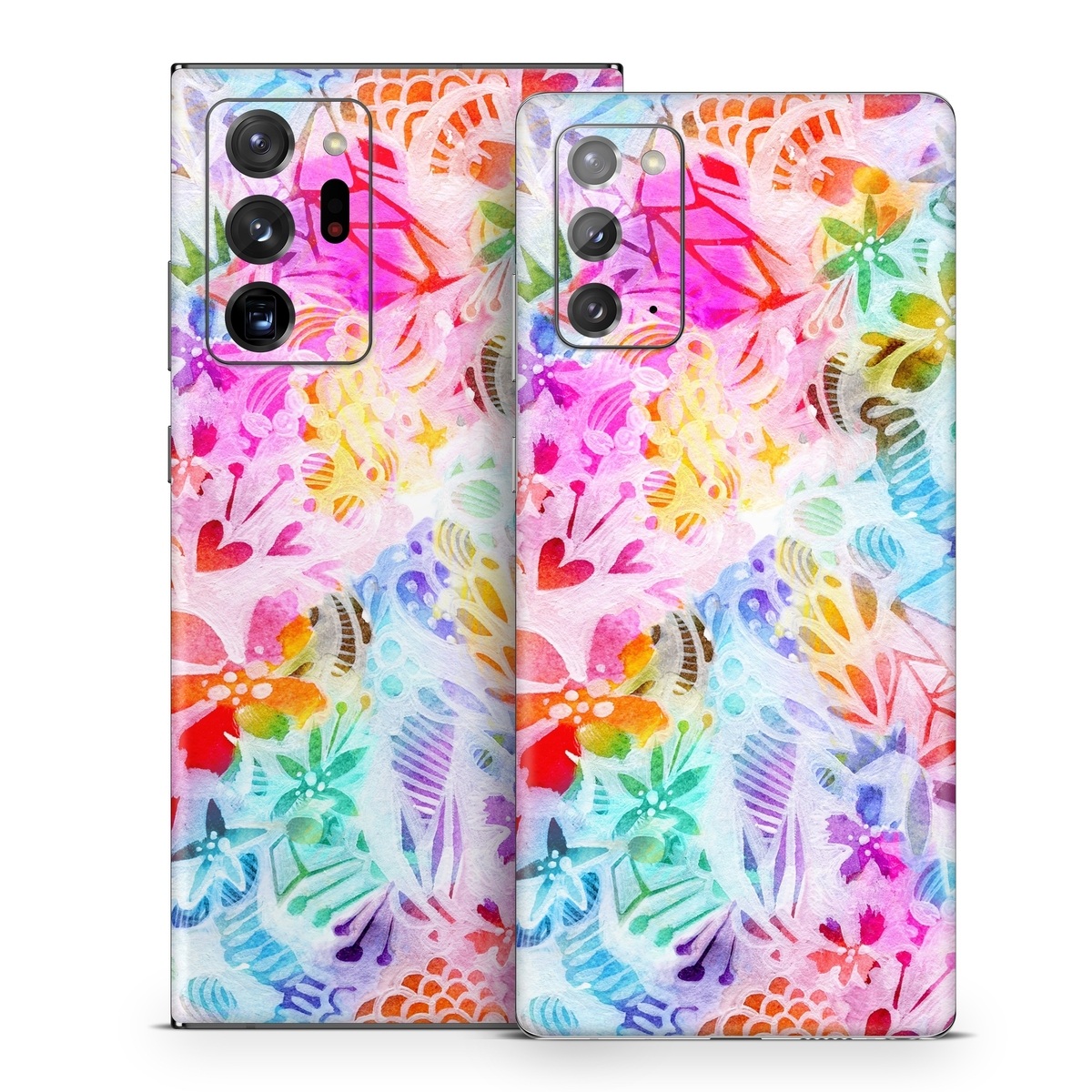 Samsung Galaxy Note 20 Series Skin design of Pattern, Design, Textile, Art, with gray, pink, purple, blue colors