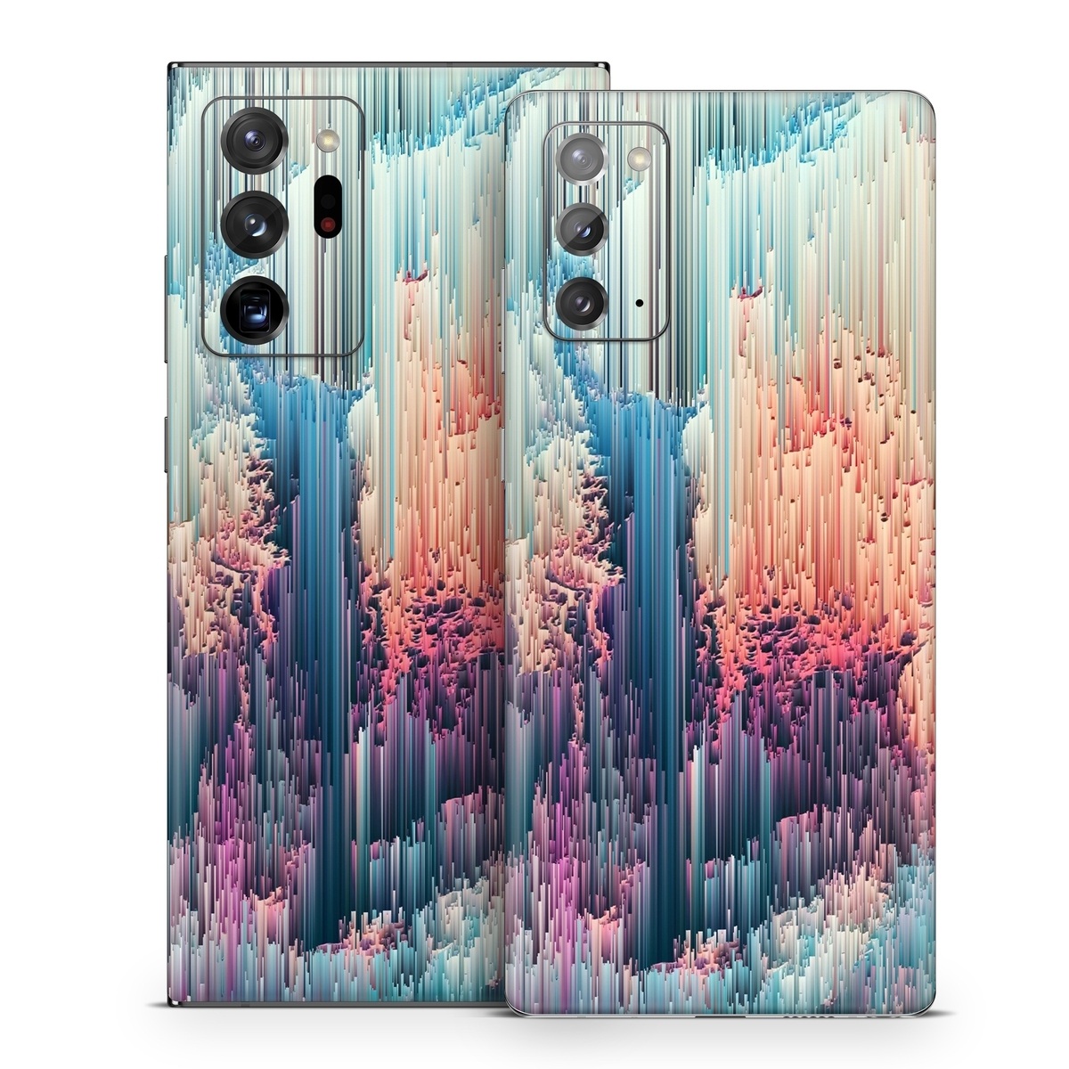 Samsung Galaxy Note 20 Series Skin design of Blue, Pink, Sky, Turquoise, Design, Rock, Textile, Photography, Cloud, Winter, with white, blue, purple, pink, red colors