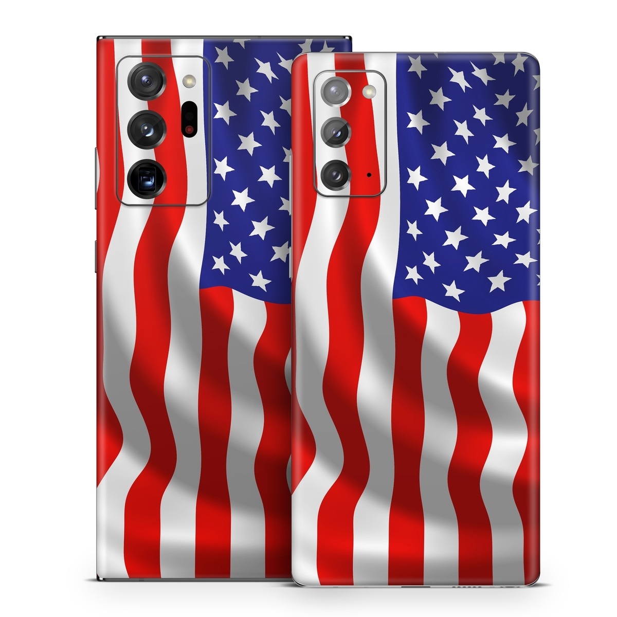 Samsung Galaxy Note 20 Series Skin design of Flag of the united states, Flag, Flag Day (USA), Veterans day, Independence day, Memorial day, Holiday, with gray, red, blue, black, white colors