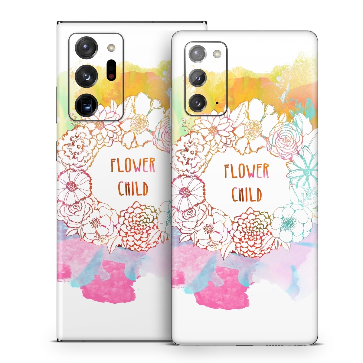 Samsung Galaxy Note 20 Series Skin design of Heart, Illustration, Clip art, with yellow, orange, pink, blue, red colors