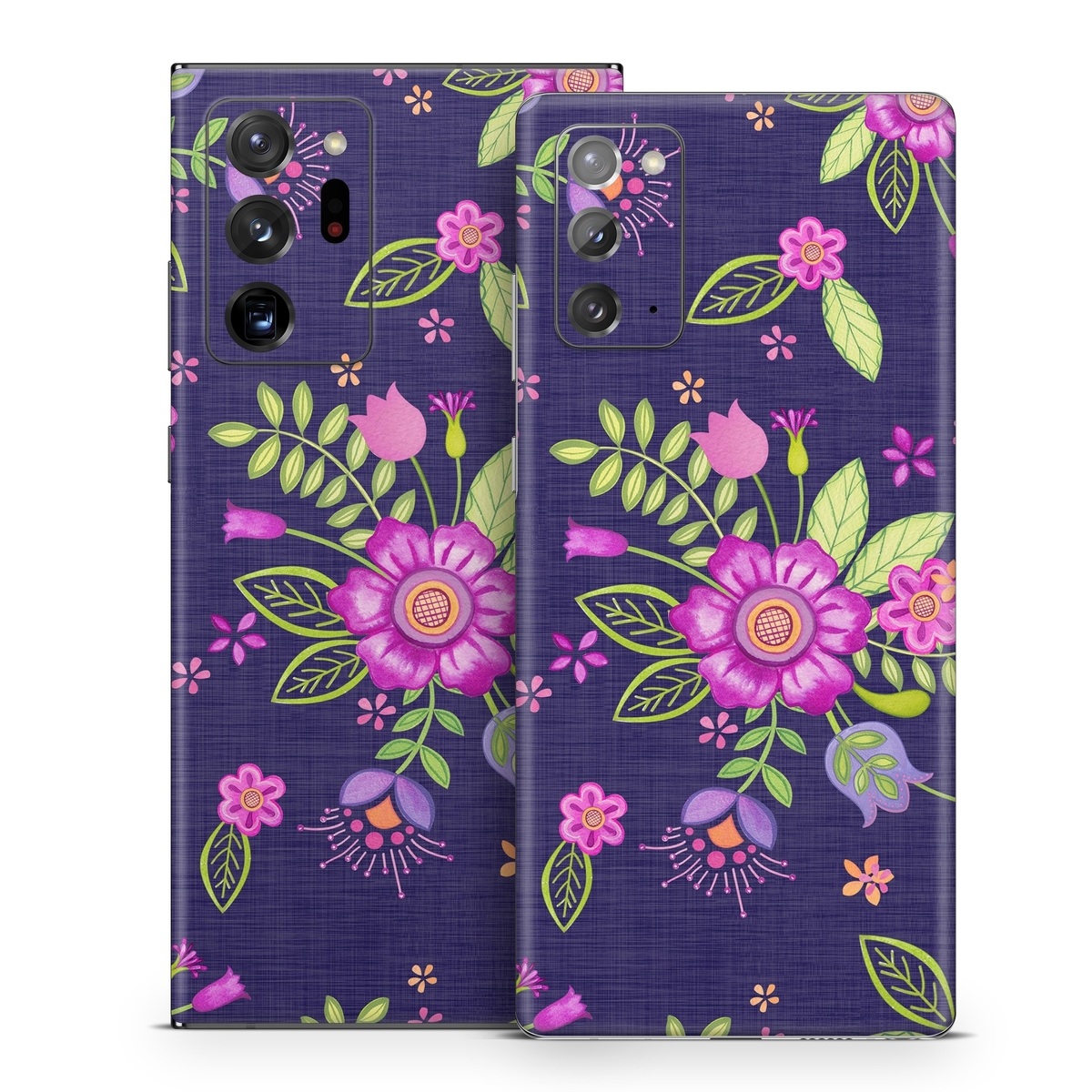 Samsung Galaxy Note 20 Series Skin design of Pink, Pattern, Magenta, Purple, Violet, Floral design, Lilac, Textile, Visual arts, Pedicel, with black, gray, purple, green, blue colors