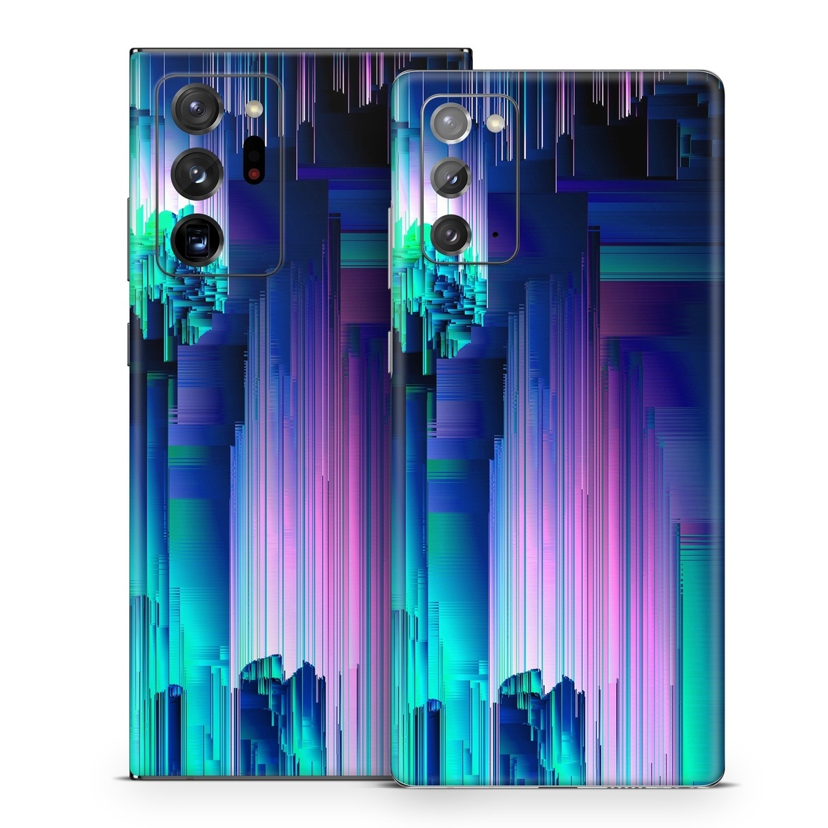 Samsung Galaxy Note 20 Series Skin design of Blue, Green, Light, Colorfulness, with blue, purple, pink, white colors
