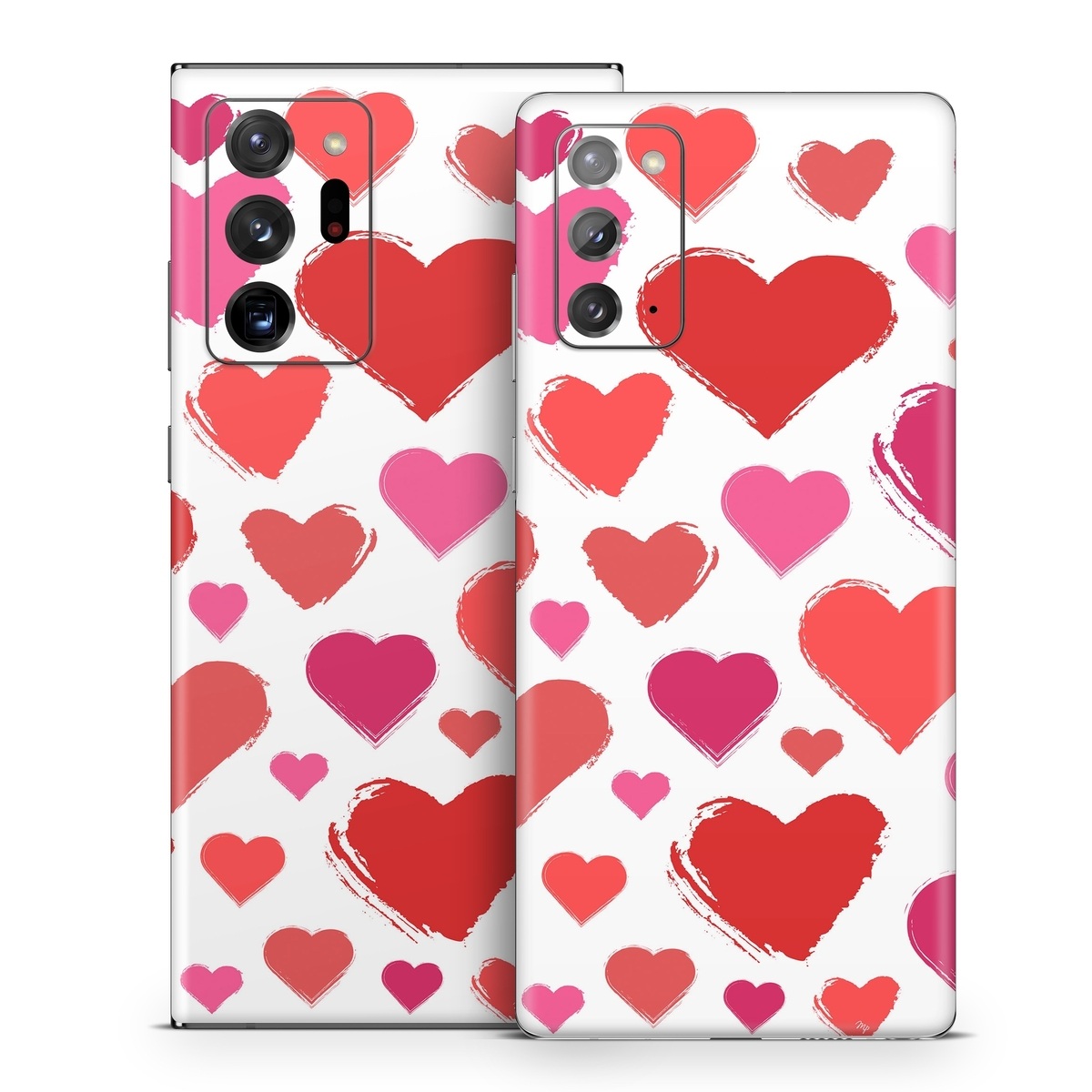 Samsung Galaxy Note 20 Series Skin design of Photograph, Organ, Human body, Red, Pink, Material property, Pattern, Font, Magenta, Heart, with white, red, pink colors