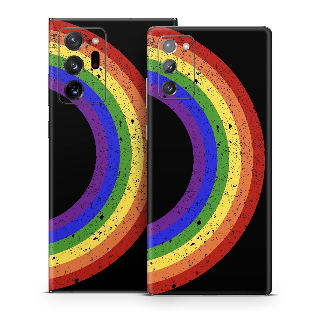 Samsung Galaxy Note 20 Series Skin design of Colorfulness, Circle, Graphics, Art, with black, blue, purple, green, yellow, orange, red colors
