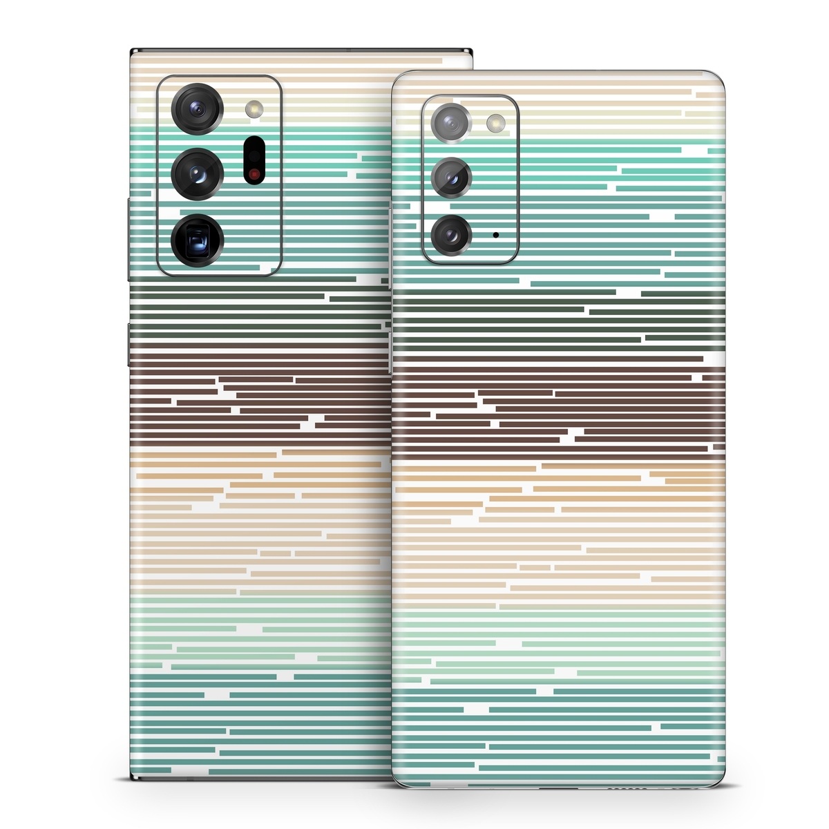 Samsung Galaxy Note 20 Series Skin design of Line, Parallel, Pattern, with blue, brown, yellow, orange colors