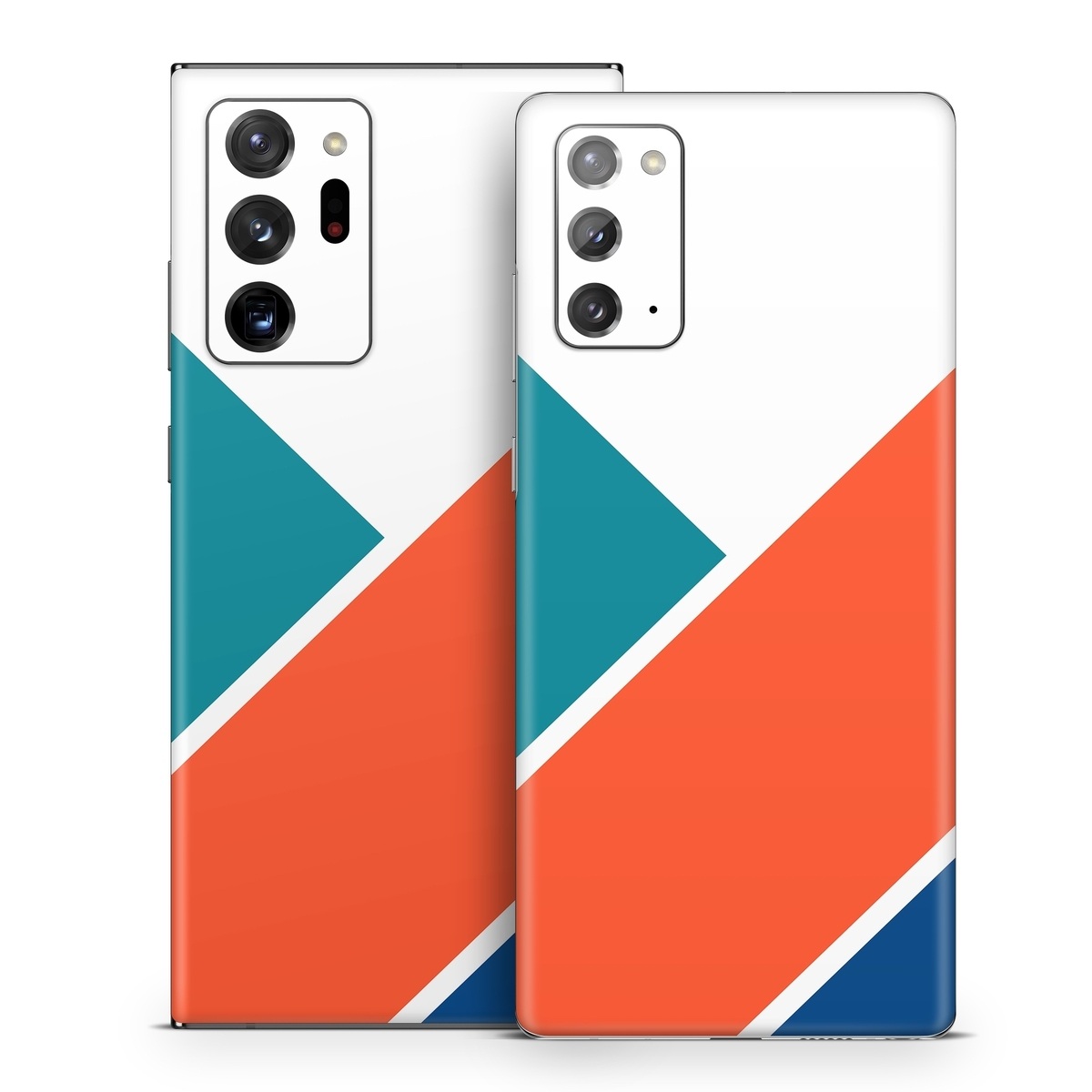 Samsung Galaxy Note 20 Series Skin design of Blue, Orange, Line, Turquoise, Flag, Electric blue, Pattern, Parallel, with white, blue, red, orange, green colors
