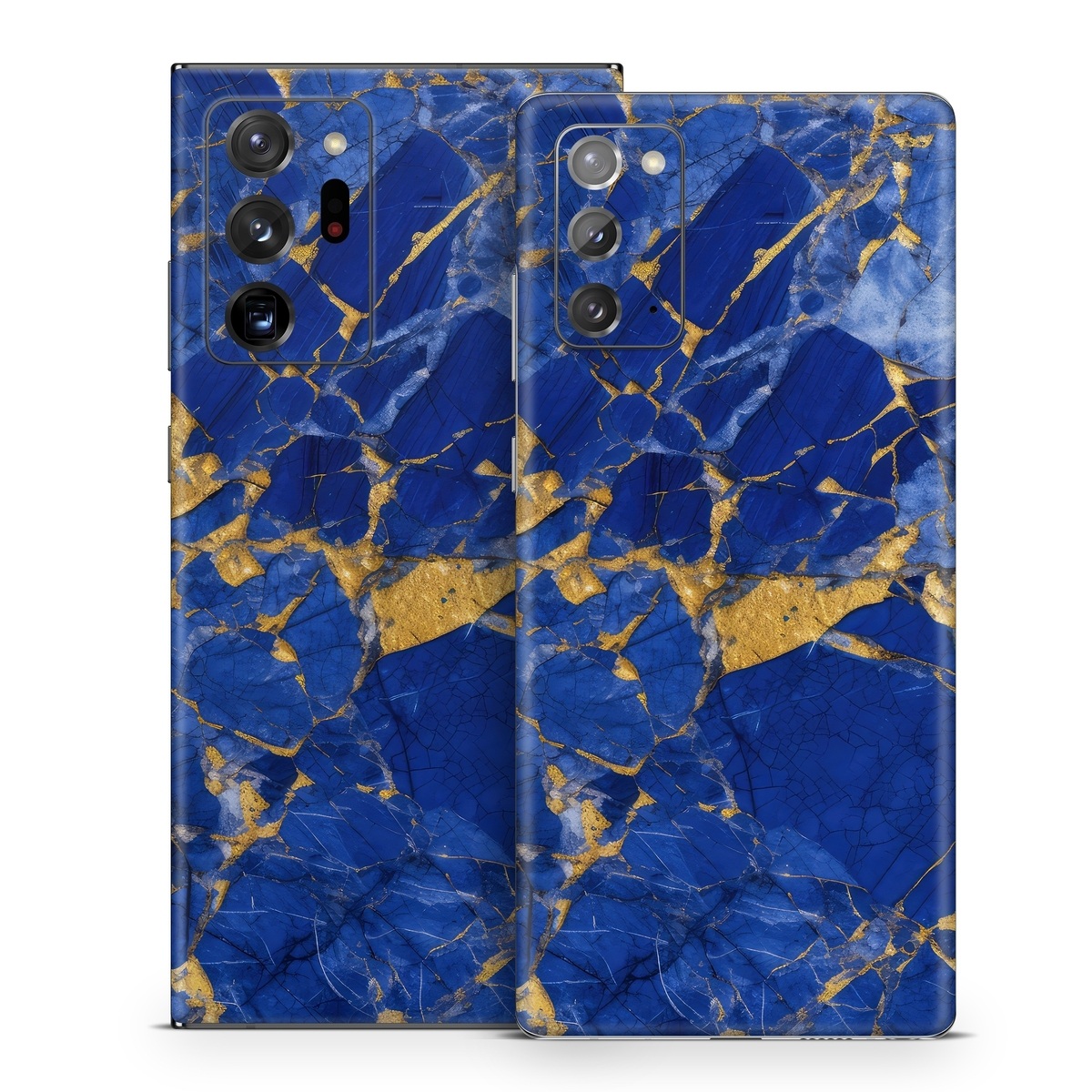 Samsung Galaxy Note 20 Series Skin design of Liquid, Blue, Azure, Fluid, Pattern, Electric blue, Tints and shades, Transparent material, Water, Symmetry, with blue, yellow, brown, orange colors