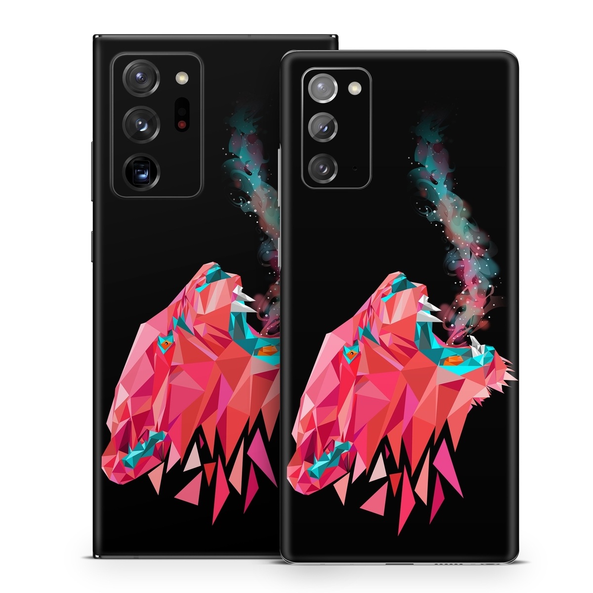 Samsung Galaxy Note 20 Series Skin design of Pink, Graphic design, Illustration, Design, Organism, Graphics, Font, Art, Animation, Pattern, with black, red, pink, gray colors