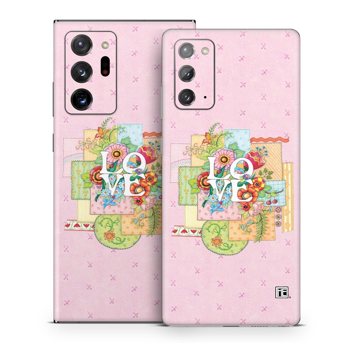 Samsung Galaxy Note 20 Series Skin design of Illustration, Graphics, Art, with pink, blue, white, orange, yellow, green, red colors