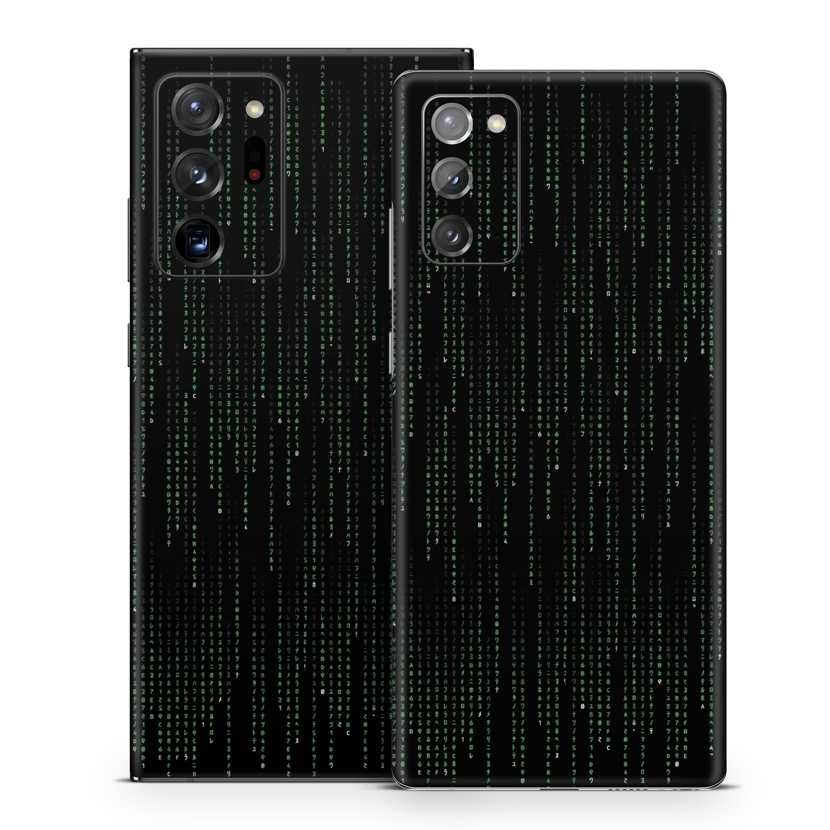 Samsung Galaxy Note 20 Series Skin design of Green, Black, Pattern, Symmetry, with black colors